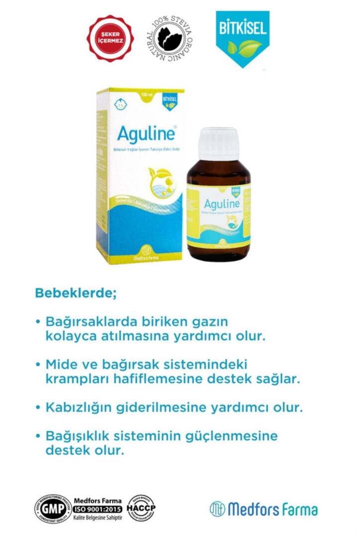 Aguline Bitkisel Gaz Şurubu 100 Ml - 3