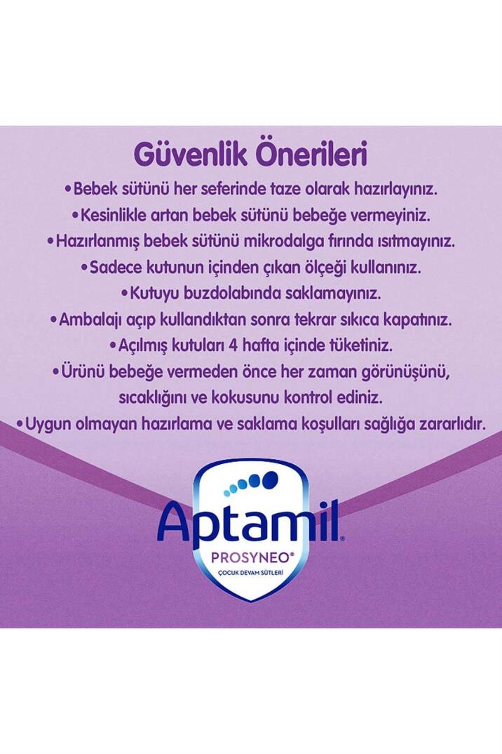 Aptamil Prosyneo 1 Bebek Sütü 0-6 Ay 800 gr - 6