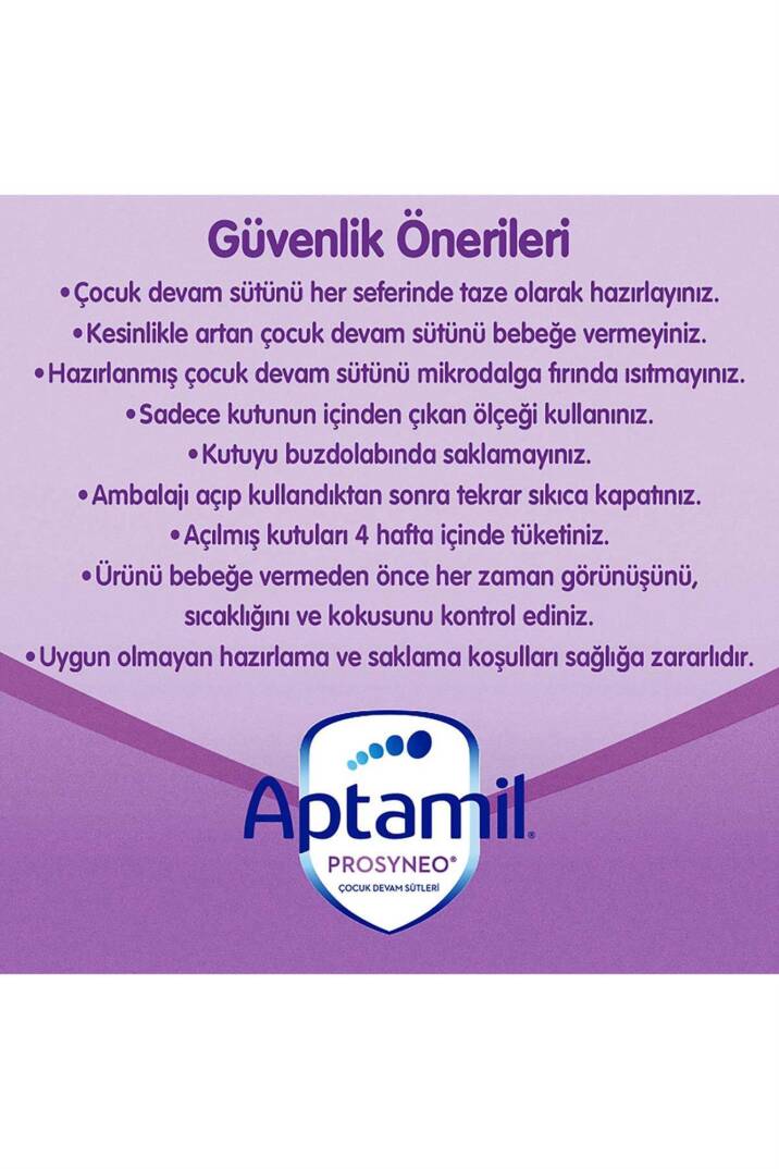 Aptamil Prosyneo 3 Bebek Sütü 12-36 Ay 800 gr - 8