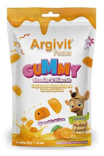 Argivit Focus Gummy 30 Çiğneme Tableti