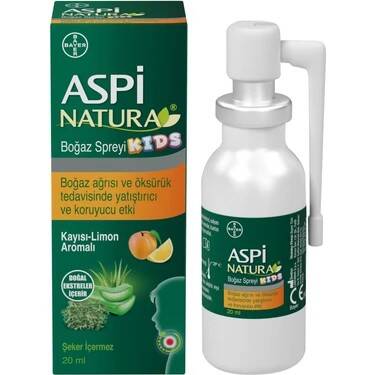 Aspinatura Kids Kayısı & Limon Boğaz Spreyi 20 ml - 1