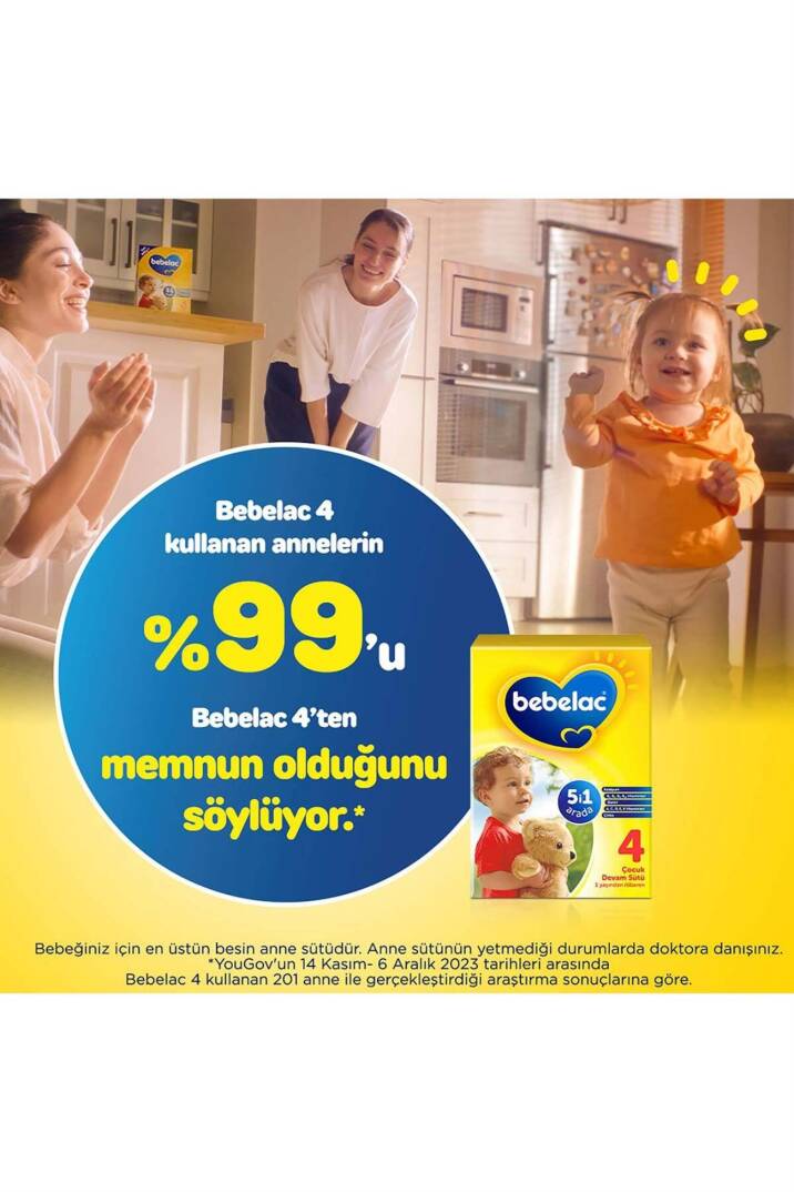 Bebelac 4 Çocuk Devam Sütü 1 Yaş+ 800 gr - 2