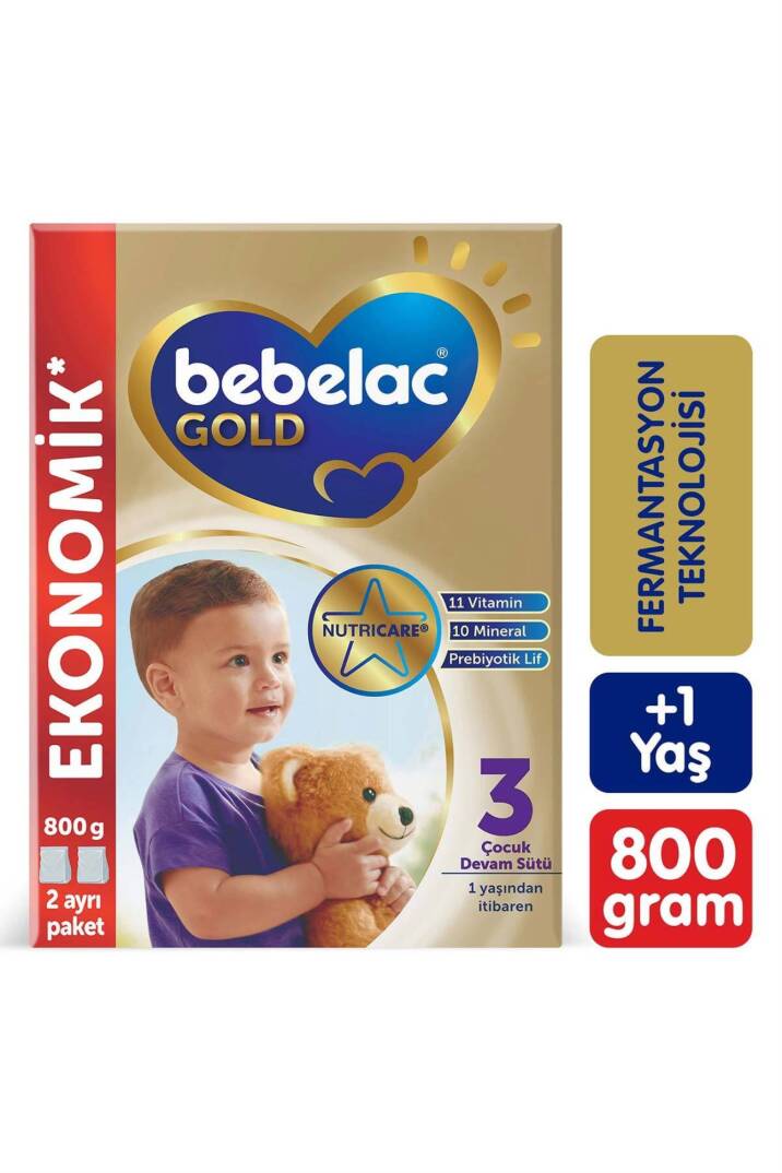 Bebelac Gold 3 Devam Sütü 9 Ay+ 800 gr - 1