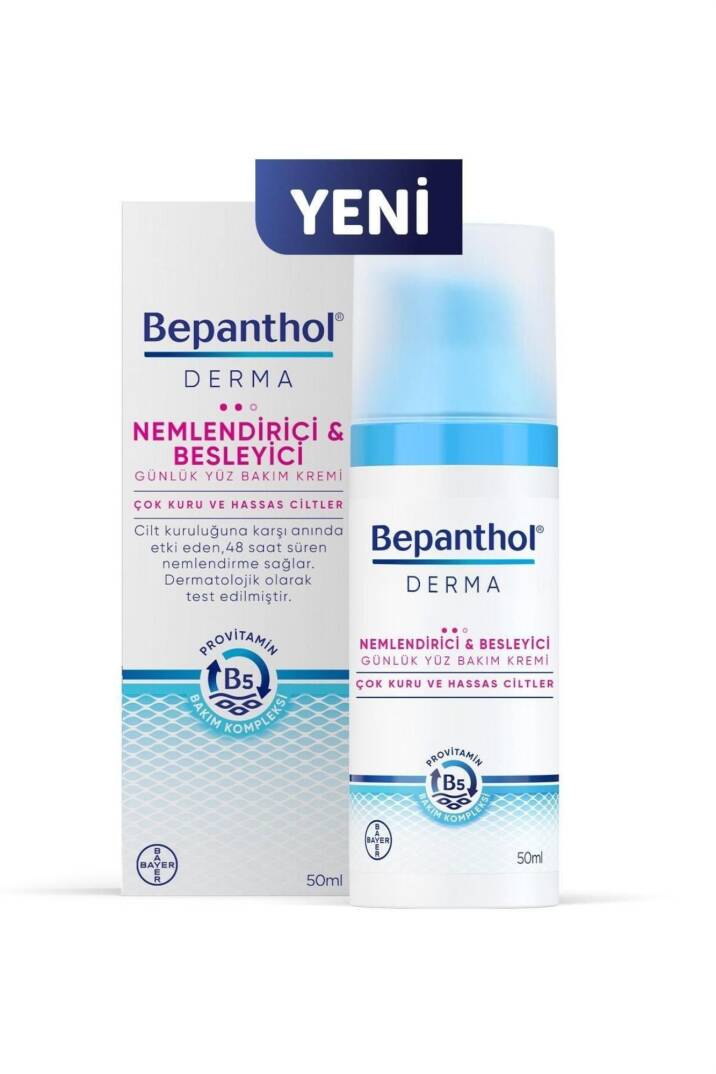 Bepanthol Derma Nemlendirici Besleyici Günlük Yüz Bakım Kremi 50 ml - 1