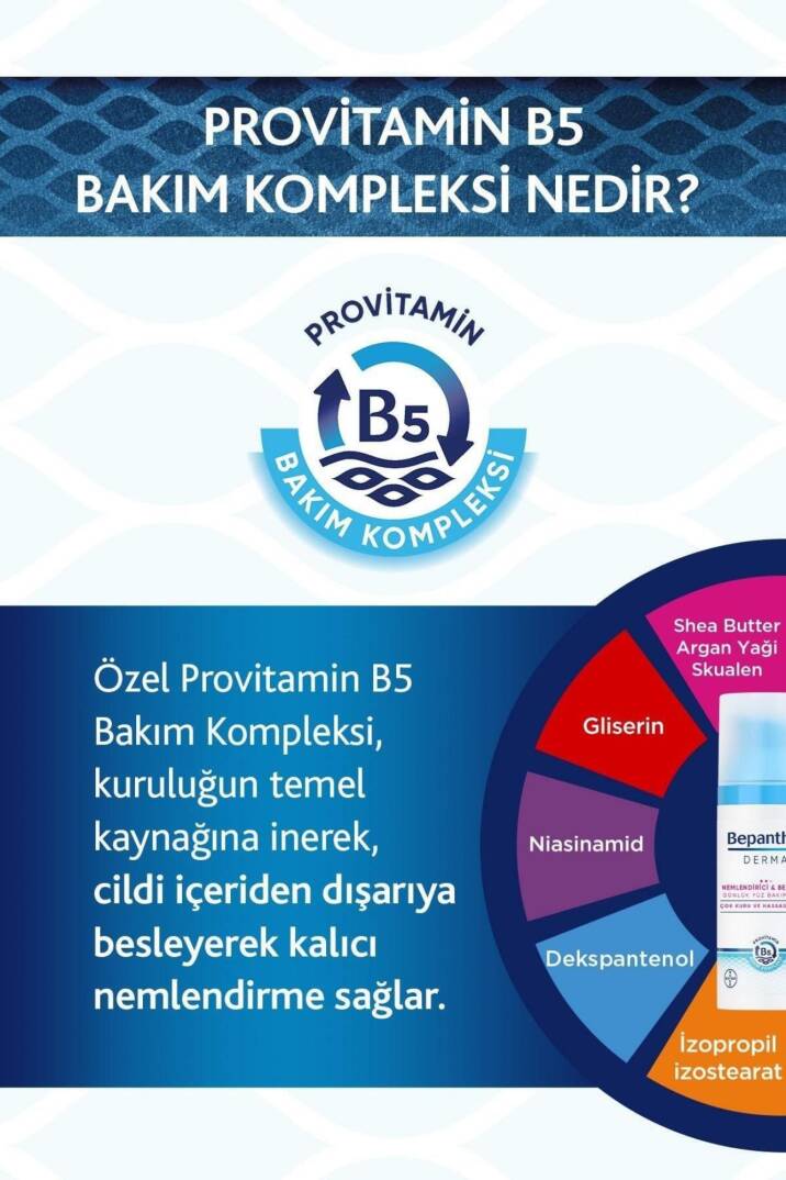 Bepanthol Derma Nemlendirici Besleyici Günlük Yüz Bakım Kremi 50 ml - 3