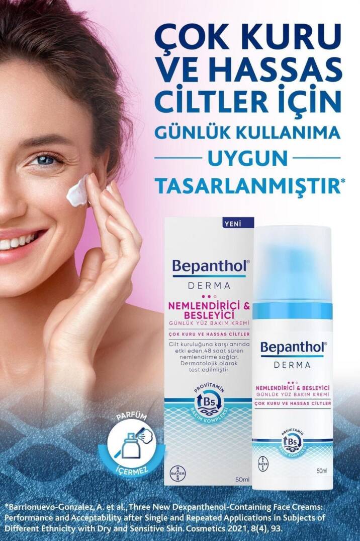 Bepanthol Derma Nemlendirici Besleyici Günlük Yüz Bakım Kremi 50 ml - 5