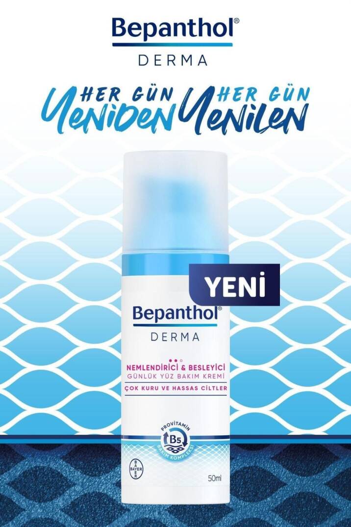 Bepanthol Derma Nemlendirici Besleyici Günlük Yüz Bakım Kremi 50 ml - 7