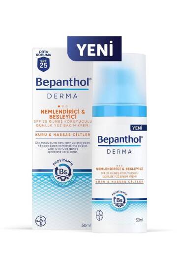 Bepanthol Derma Nemlendirici Ve Besleyici Spf 25 Yüz Bakım Kremi 50 Ml