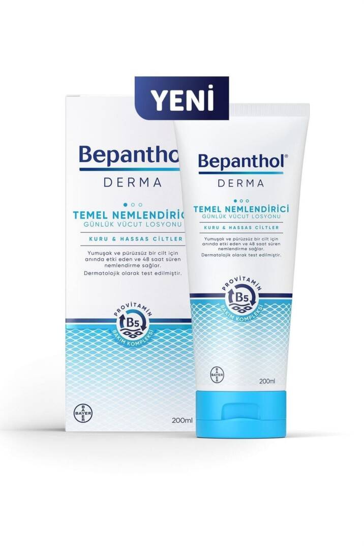 Bepanthol Derma Temel Nemlendirici Vücut Losyonu 200 ml Kuru ve Hassas Ciltler - 2