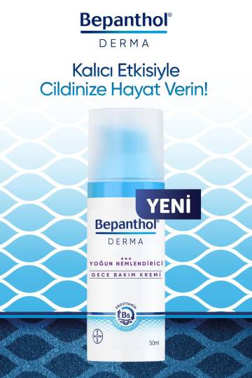 Bepanthol Derma Yoğun Nemlendirici Gece Bakım Kremi 50 ml Provitamin B5 Bakım Kompleksi - 3