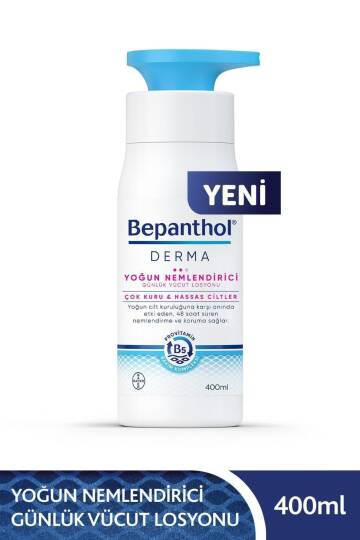 Bepanthol Derma Yoğun Nemlendirici Vücut Losyonu 400 ml Çok Kuru ve Hassas Ciltler
