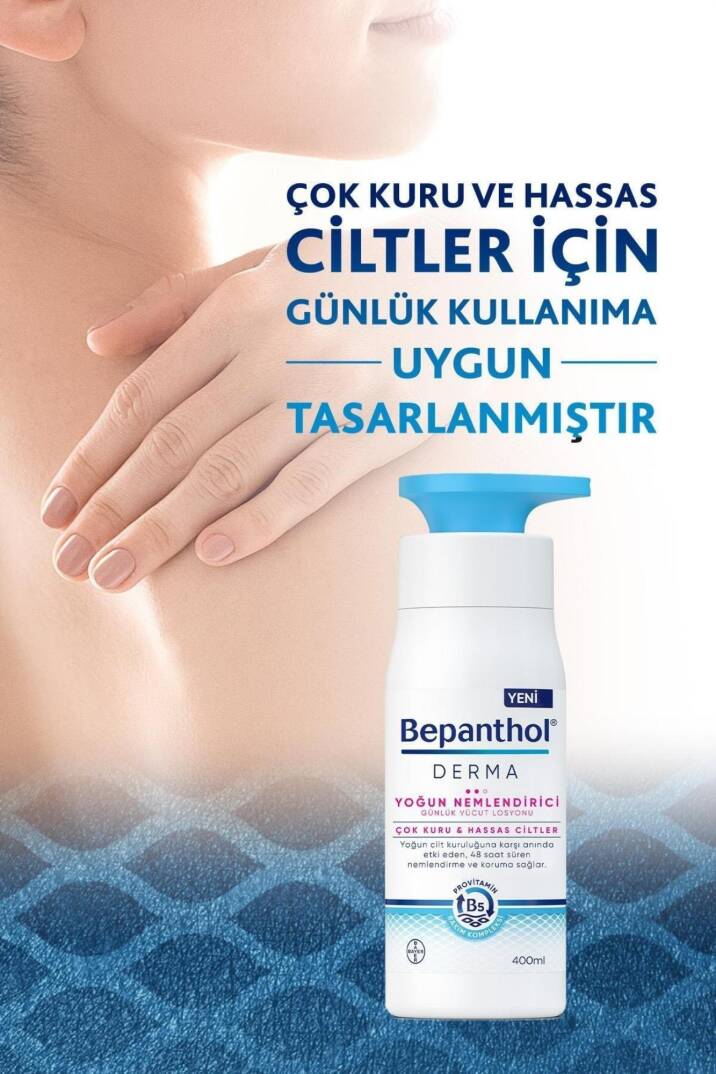 Bepanthol Derma Yoğun Nemlendirici Vücut Losyonu 400 ml Çok Kuru ve Hassas Ciltler - 7