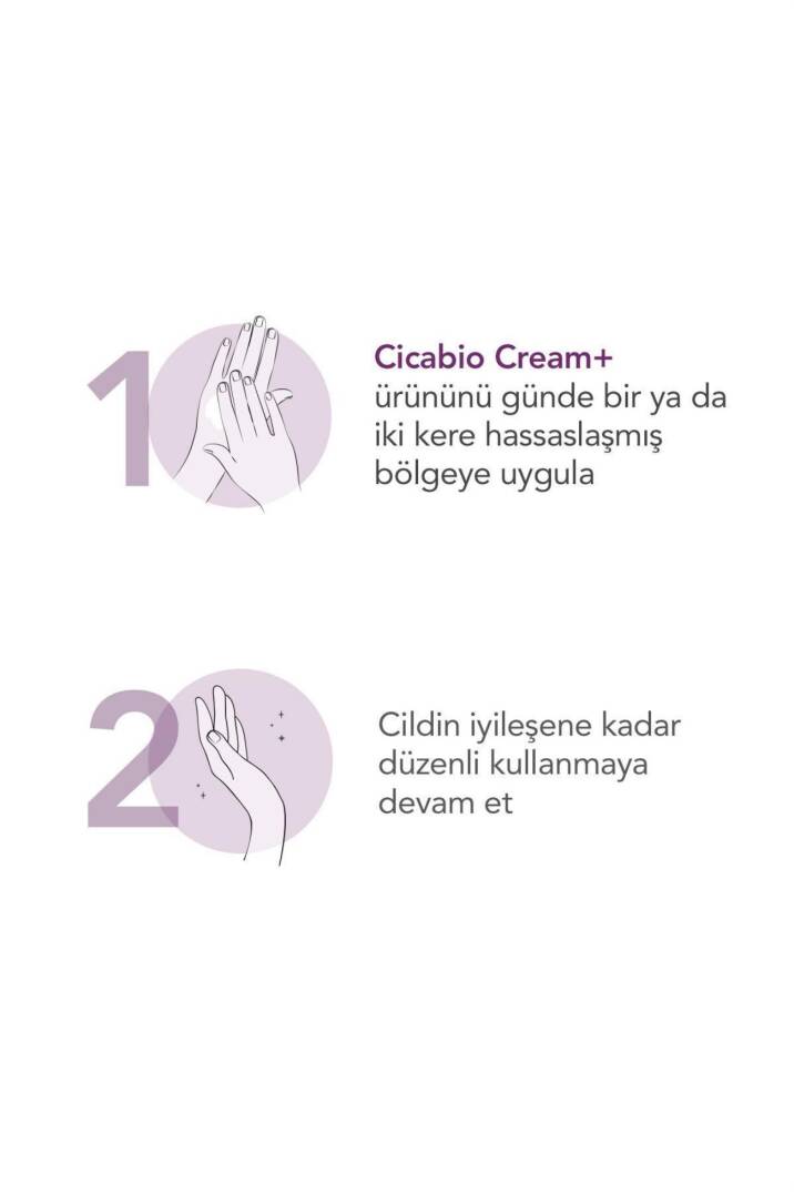 Bioderma Cicabio Cream+ Cilt Bariyeri Onarıcı Nemlendirici Yatıştırıcı Tüm Ciltler için Yüz Vücut Krem 100ml - 4