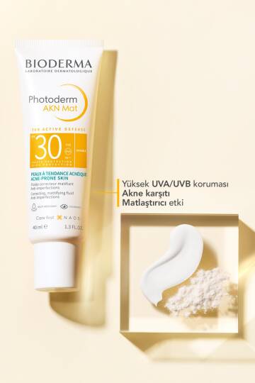 Bioderma Photoderm Akn Mat Karma Ve Yağlı Ciltler Için Matlaştırıcı Etkili Spf30 Güneş Koruyucu 40ml - 2