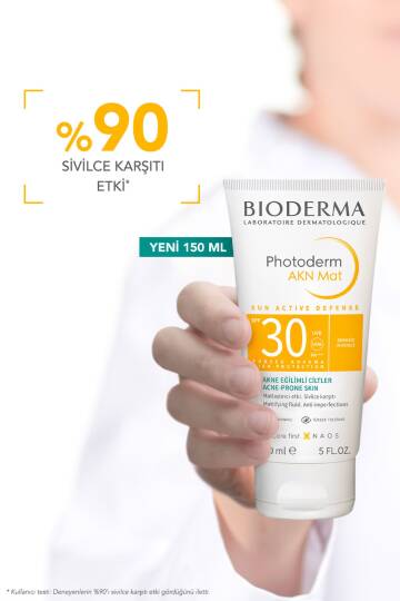 Bioderma Photoderm Akn Mat Karma Ve Yağlı Ciltler Için Matlaştırıcı Etkili Spf30 Güneş Kremi 150 ml - 2