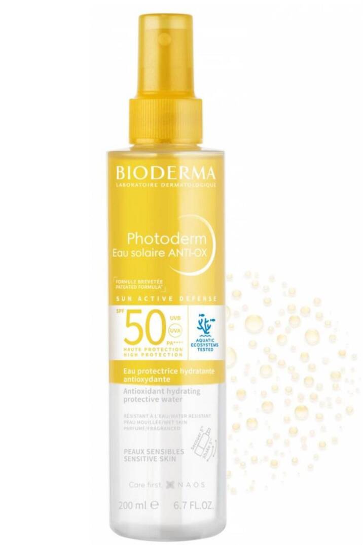 Bioderma Photoderm Anti OX Sun Protective Water SPF50 Yaşlanma Karşıtı Antioksidan Güneş Koruyucu 200 ml - 1