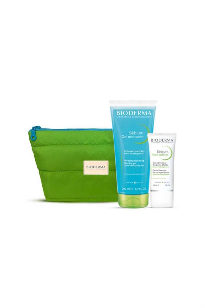 Bioderma Sebium Gözenek Karşıtı Bakım Kiti Çanta Hediyeli - 1