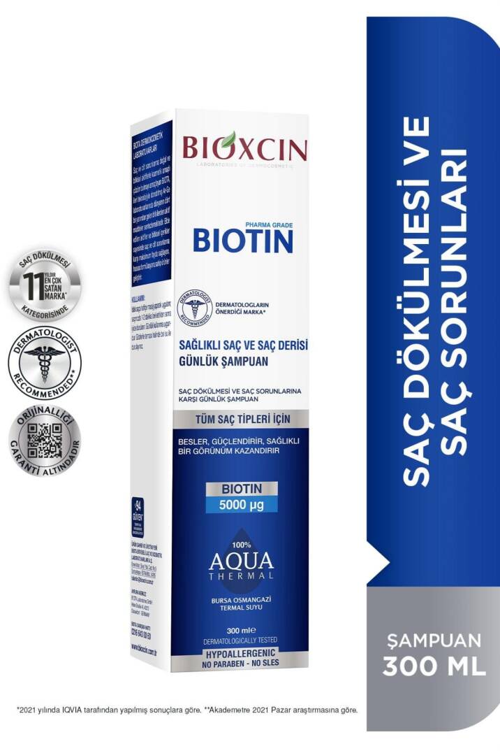 Bioxcin Biotin Şampuan 300 Ml Tüm Saç Tipleri - Hassas Saçlar Için - 2