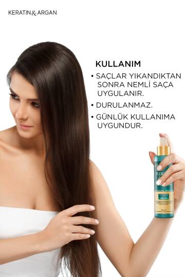 Bioxcin Keratin & Argan Onarıcı Sıvı Saç Bakım Kremi 150 Ml Yıpranmış Ve Hasar Görmüş Saçlar - 3