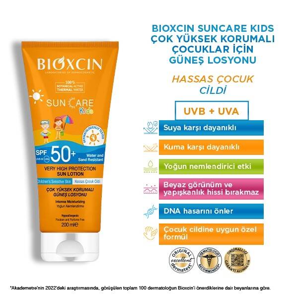 Bioxcin Sun Care Çocuklar için Güneş Losyonu SPF 50+ 200 ml - 3