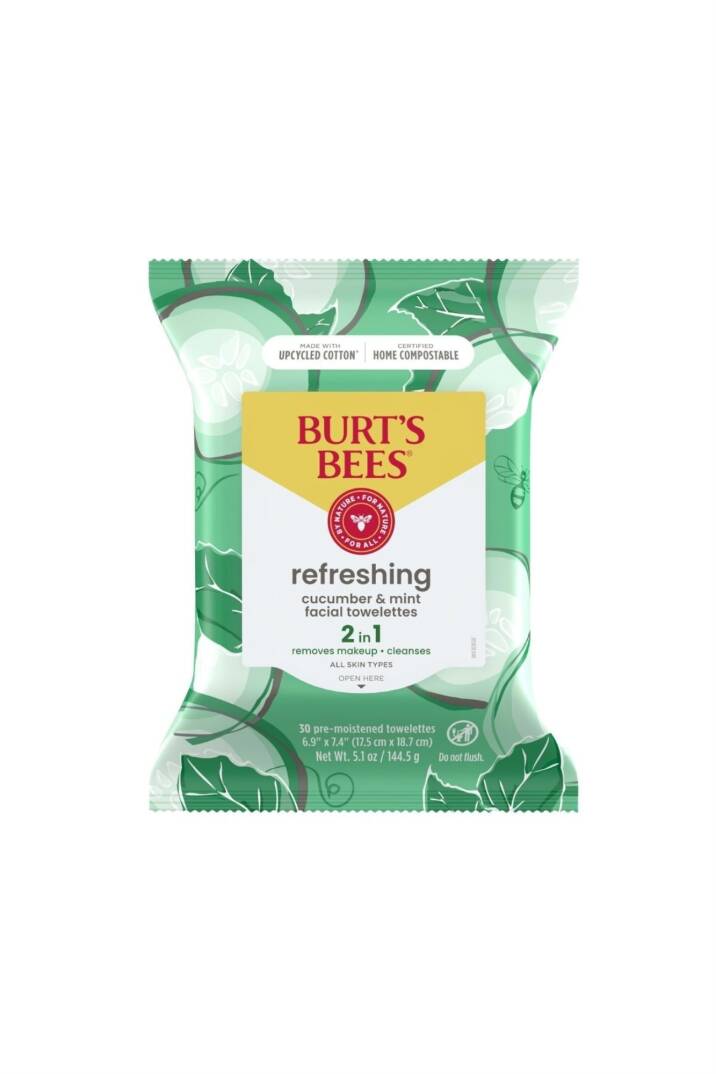 Burts Bees Salatalık ve Nane Özlü Yüz Temizleme Mendili - 1