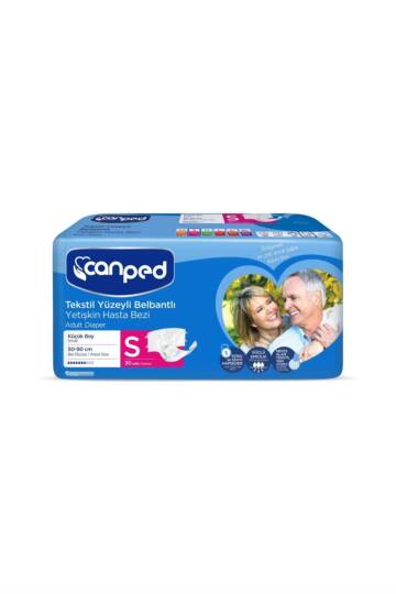 Canped Bel Bantlı Yetişkin Hasta Bezi 30 Adet - S