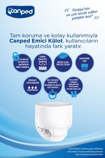 Canped Emici Külot Large 30'lu Paket - 2
