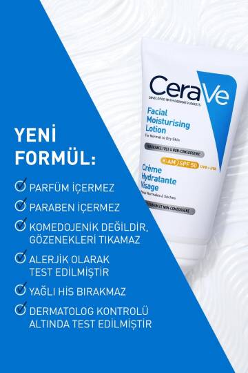 CeraVe Güneş Korumalı Nemlendirici Yüz Kremi Spf 50+ 52ml - 2