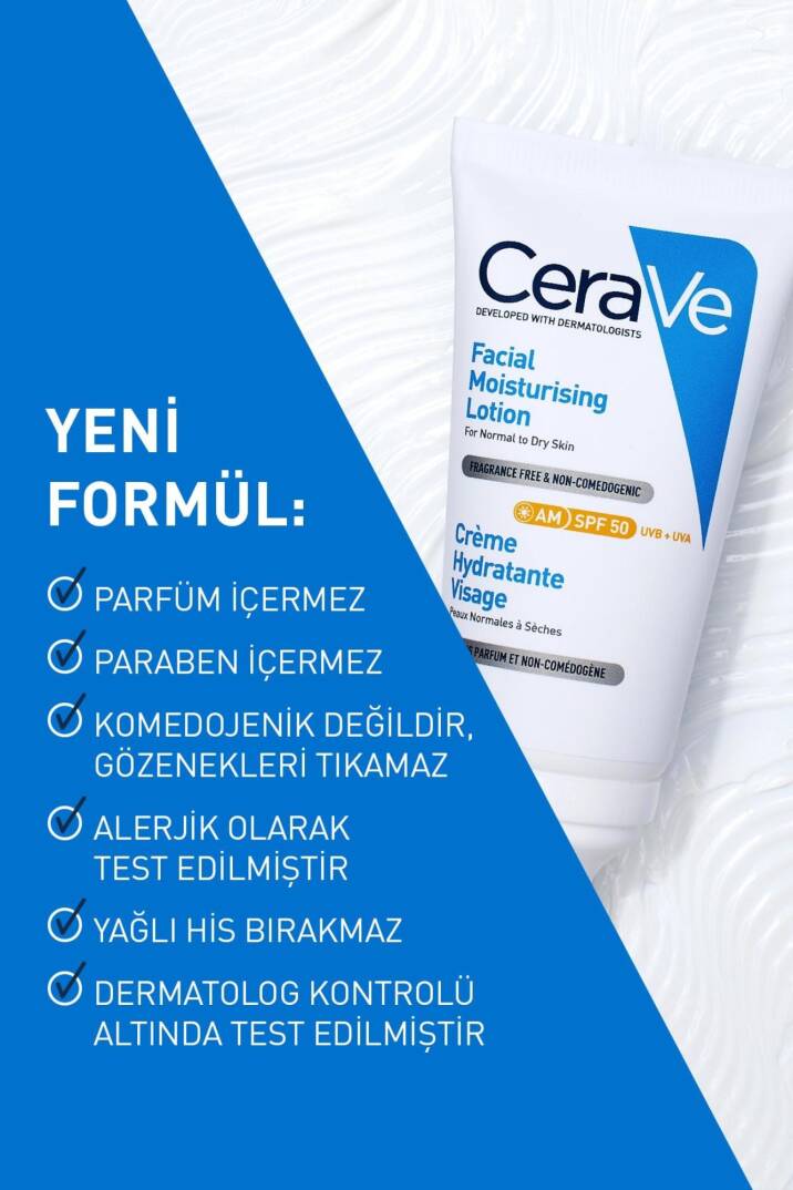 CeraVe Güneş Korumalı Nemlendirici Yüz Kremi Spf 50+ 52ml - 2