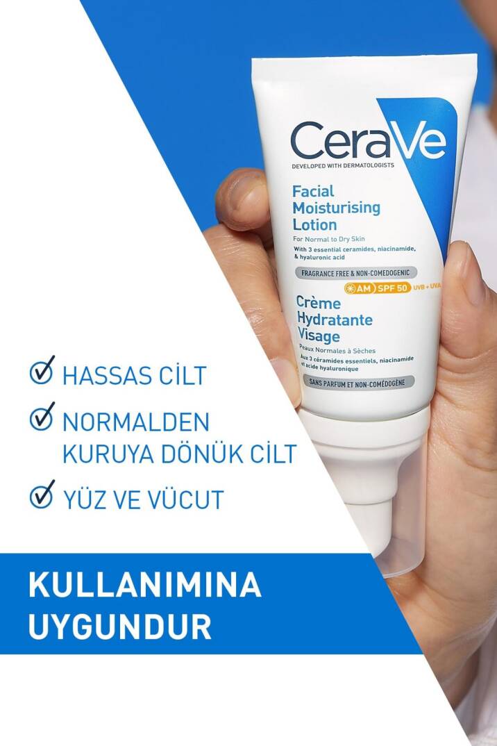 CeraVe Güneş Korumalı Nemlendirici Yüz Kremi Spf 50+ 52ml - 3