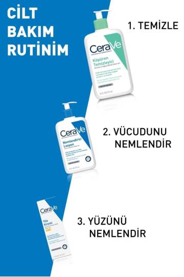 CeraVe Nemlendirici Losyon Kuru Ciltler Seramid ve Hyalüronik Asit İçerikli Yüz Vücut 473ml - 7