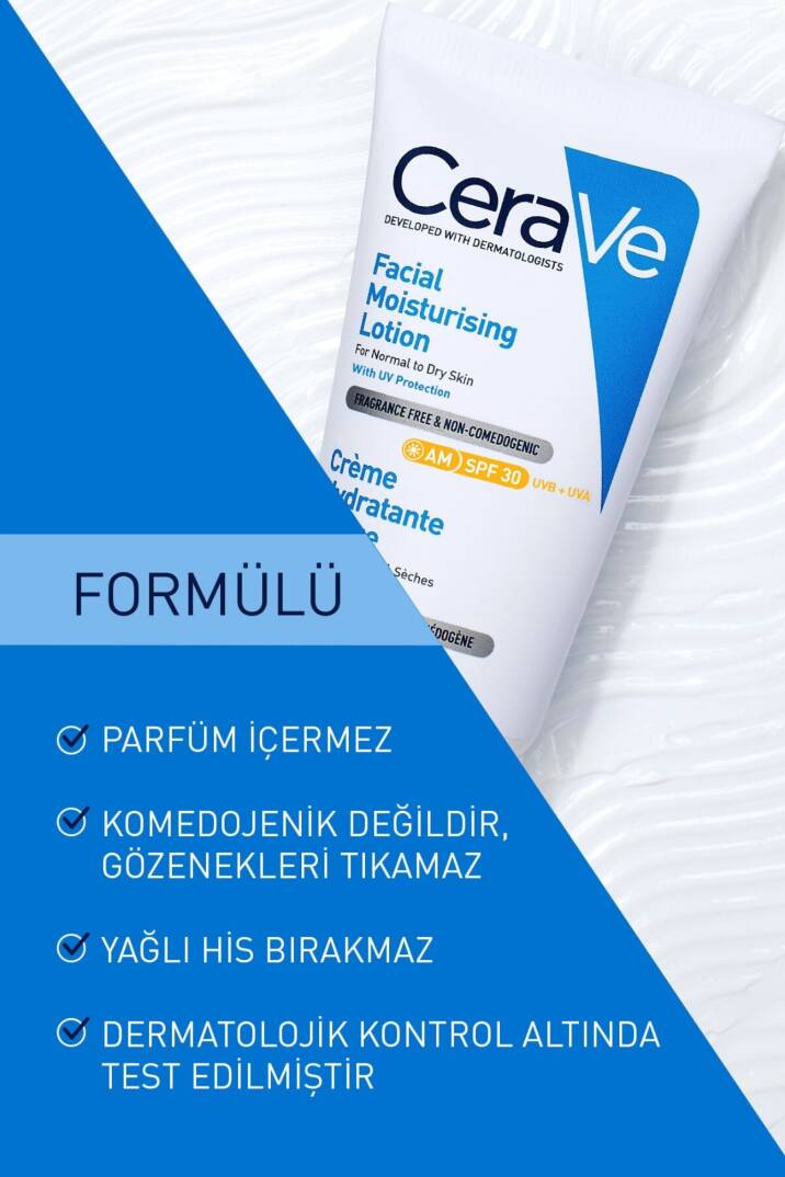 CeraVe Normal Ve Kuruya Dönük Ciltler Için Spf30 Güneş Korumalı Yüz Kremi 52ml - 2