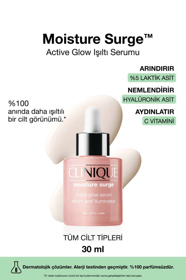 Clinique Moisture Surge Active Glow Nemlendirici Yüz Serumu 30 ml - 1