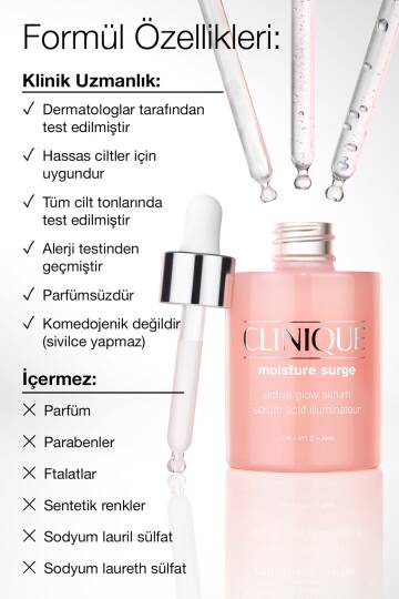 Clinique Moisture Surge Active Glow Nemlendirici Yüz Serumu 30 ml - 7