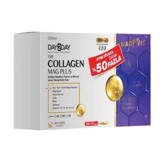 Day2day The Collagen Mag Plus 45 Saşe - %50 Daha Fazla