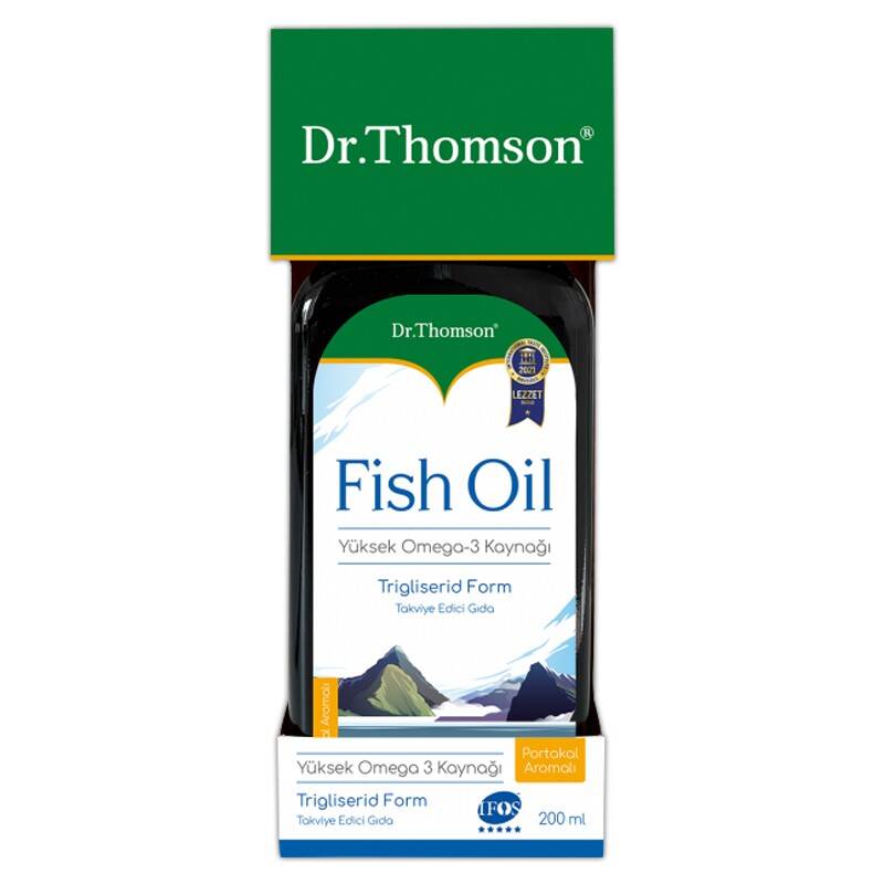 Dr.Thomson Fish Oil Portakallı Şurup 200 ml - 1
