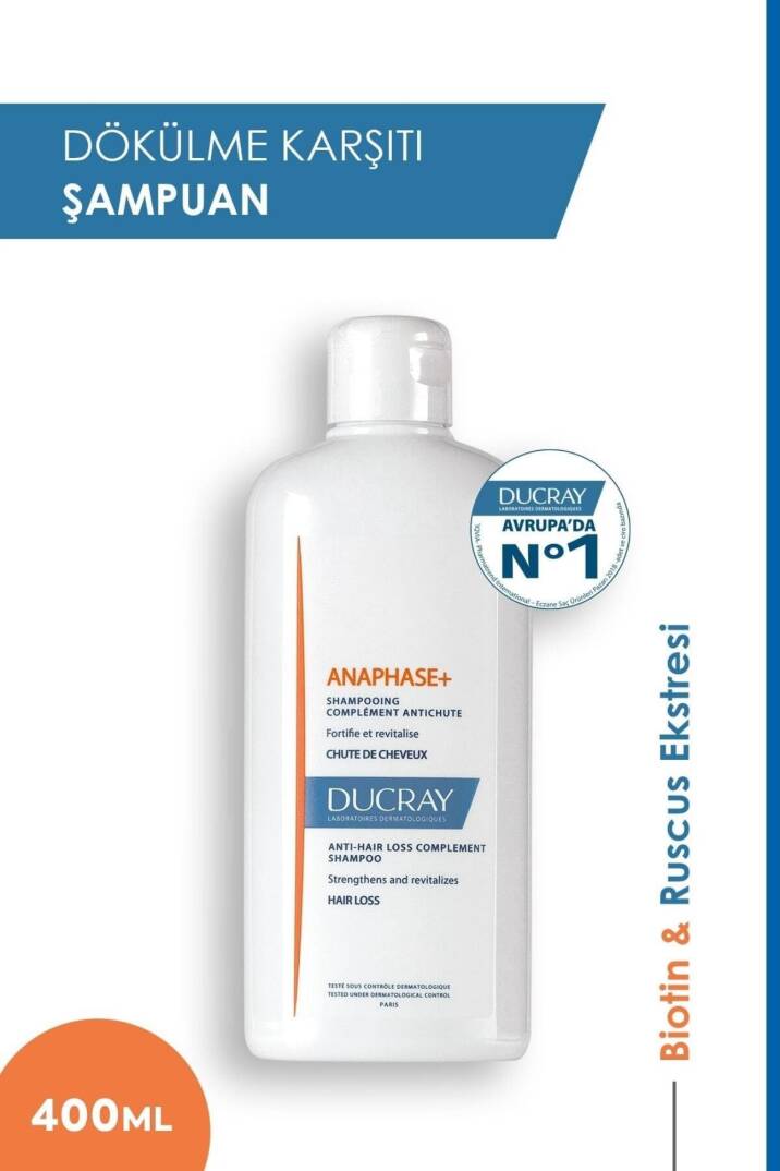 Ducray Anaphase Şampuan Dökülme Karşıtı 400ml - 1
