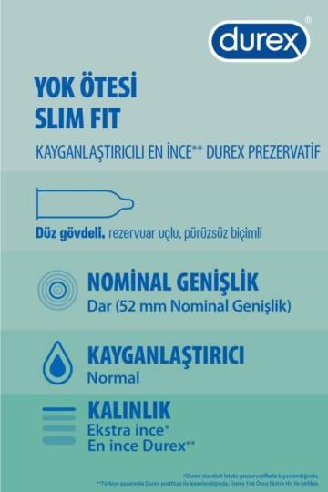 Durex Yok Ötesi Slim Fit 20li - 3