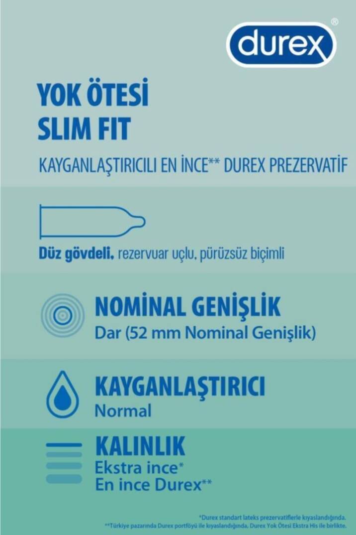 Durex Yok Ötesi Slim Fit 20li - 3