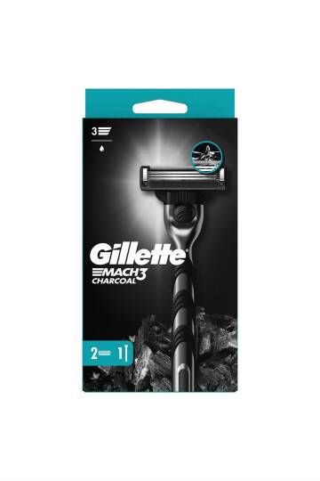 Gillette Mach3 Charcoal Tıraş Bıçağı 2 Yedekli Makine 2up - 2