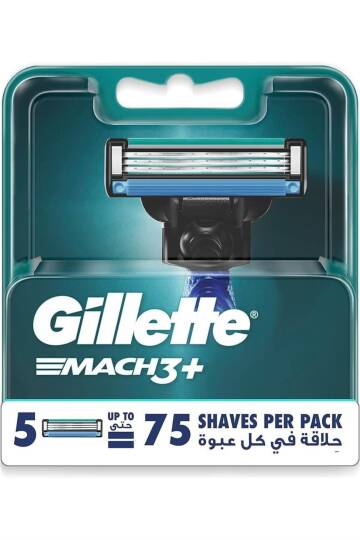 Gillette Mach3 Plus Yedek Tıraş Bıçağı 5'li - 1
