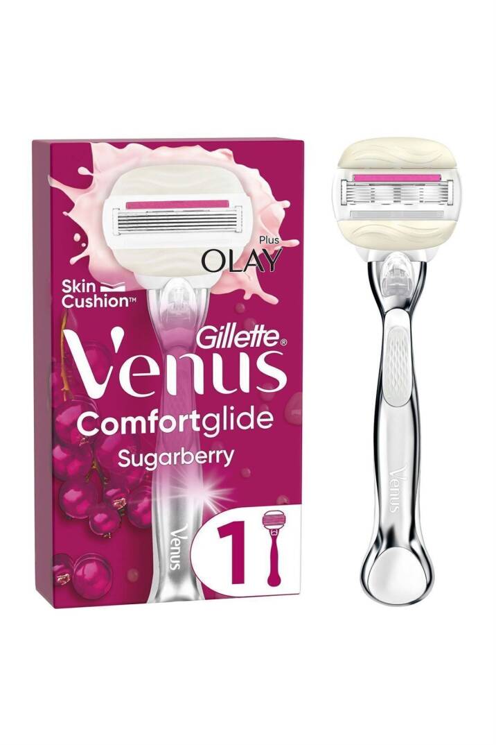 Gillette Venus Comfort Glide Sugarberry Tıraş Makinesi +1 Adet Başlık - 4
