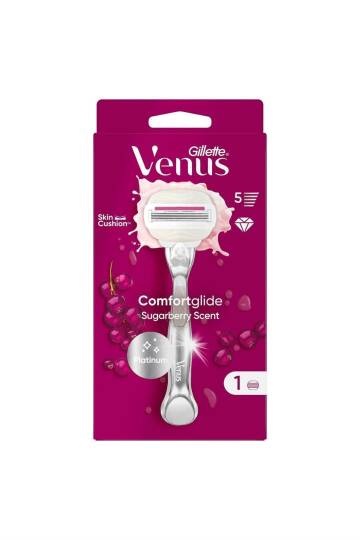 Gillette Venus Comfort Glide Sugarberry Tıraş Makinesi +1 Adet Başlık - 5