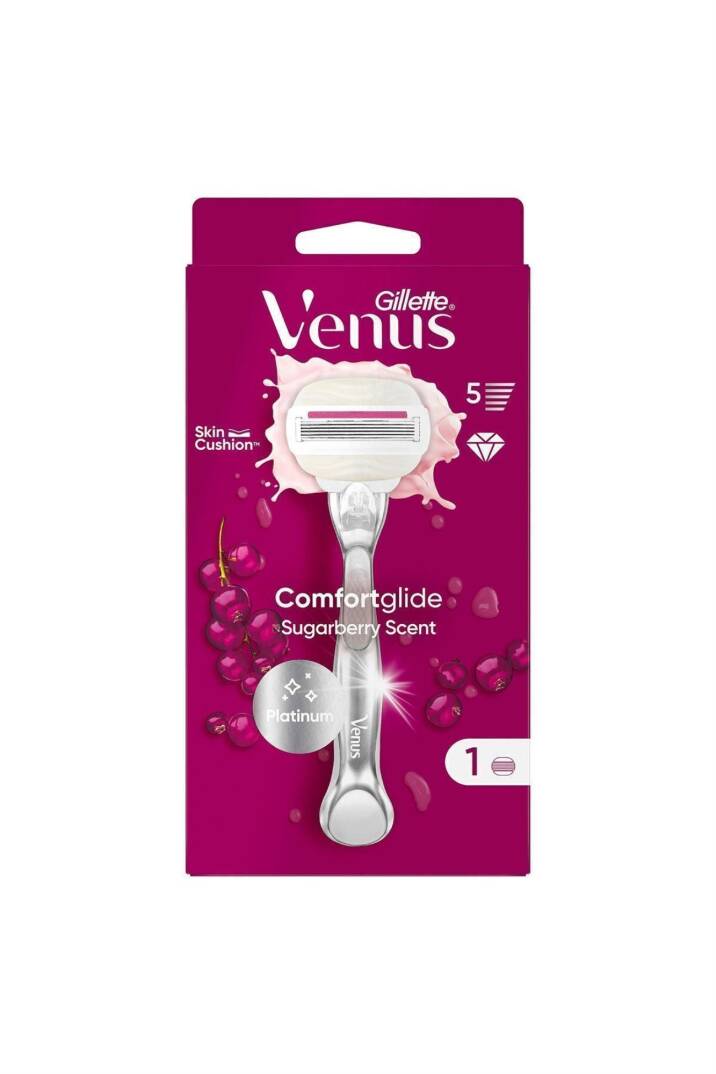 Gillette Venus Comfort Glide Sugarberry Tıraş Makinesi +1 Adet Başlık - 5