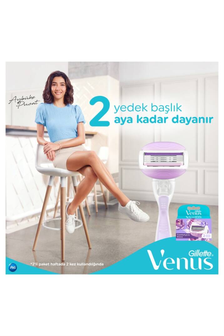 Gillette Venüs Comfortglide Breeze Tıraş Bıçağı 2'li Yedek - 7