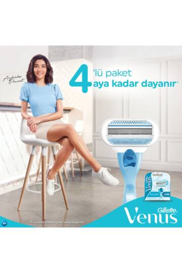 Gillette Venüs Smooth Tıraş Bıçağı 4'lü Yedek - 3