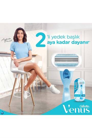 Gillette Venüs Smooth Tıraş Makinesi 2 Yedekli - 2
