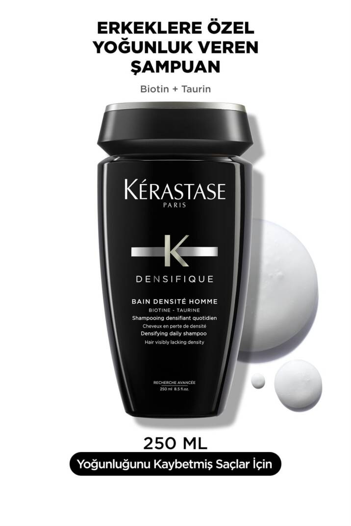 KERASTASE Densifique Bain Densite Homme Dökülen Saçlar İçin Yoğunlaştırıcı Erkek Şampuanı 250ml - 1