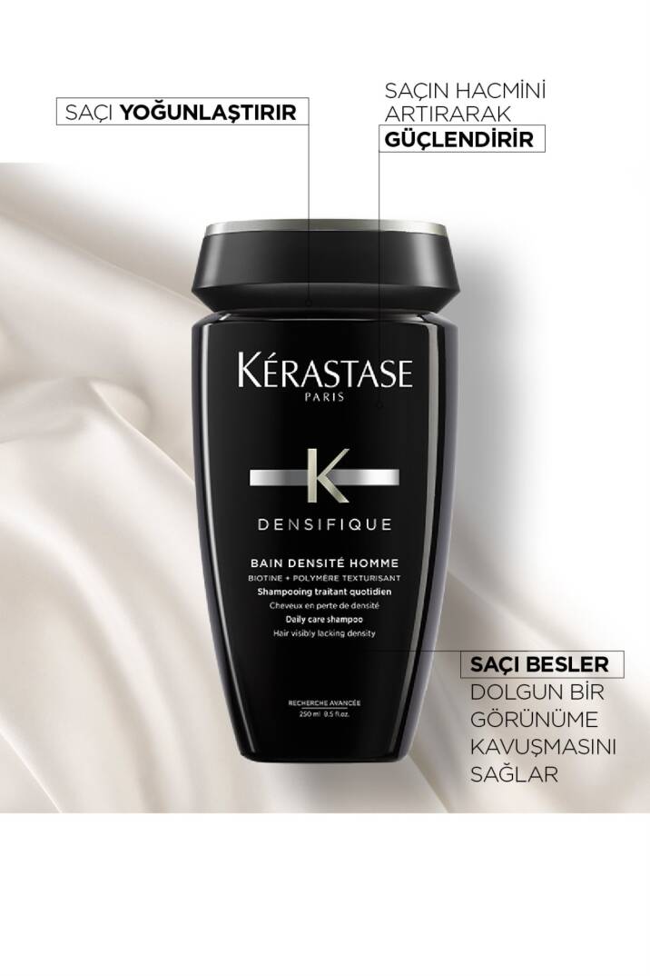 KERASTASE Densifique Bain Densite Homme Dökülen Saçlar İçin Yoğunlaştırıcı Erkek Şampuanı 250ml - 3