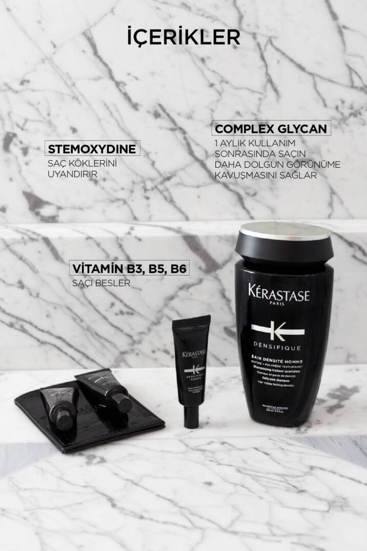 KERASTASE Densifique Bain Densite Homme Dökülen Saçlar İçin Yoğunlaştırıcı Erkek Şampuanı 250ml - 4